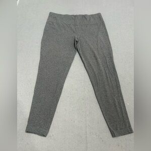 Terra & Sky Heather Charcoal Stretch Leggings 1X